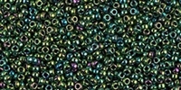10g Miyuki Rocaille Seed Beads 15RR1961 M Teal Iris