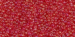 10g Miyuki Rocaille Seed Beads 15RR0254 TR Berry/Gold