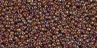 10g Miyuki Rocaille Seed Beads 15RR0257 TR Purple/Amber