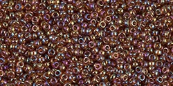 10g Miyuki Rocaille Seed Beads 15RR0257 TR Purple/Amber