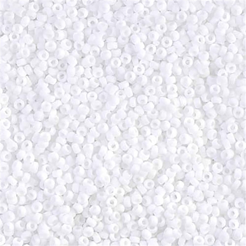 10g Miyuki Rocaille Seed Beads 15RR402F Matte White