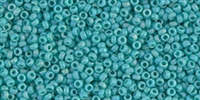 10g Miyuki Rocaille Seed Beads 15RR412FR Matte Opaque Turquoise AB