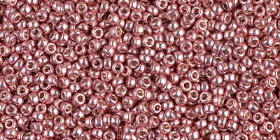 10g Miyuki Rocaille Seed Beads 15RR4209 Duracoat Galvanized Dark Coral