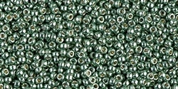 10g Miyuki Rocaille Seed Beads 15RR4215 Duracoat Galvanized Sea Green