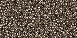 [ 8-3-F-3 ] 5g Miyuki Rocaille Seed Beads 15RR4222 GA Duracoat Pewter