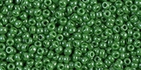 10g Miyuki Rocaille Seed Beads 15RR0431 OPL Medium Green