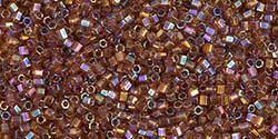 10g Miyuki Rocaille Seed Beads 15RRH0257 Hex TR Amber/Purple