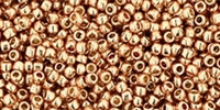 15/0 Toho 15TOPF551 Round Permanent Finish - Galvanized Rose Gold - 10 Grams