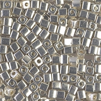 Miyuki Square 3MM Beads 3SB1051 Galvanized Silver - 10 Grams