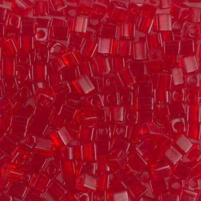 Miyuki Square 3MM Beads 3SB140 T Red