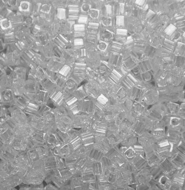 Miyuki Square 3MM Beads 3SB250 TR Clear