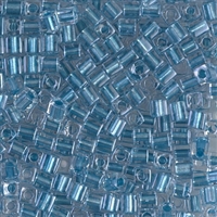 Miyuki Square 3MM Beads 3SB2606 ICL Clear/Sapphire Blue