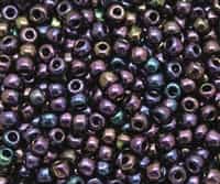 3/0 Toho 3TO85 - Metallic Iris Purple Round  Seed Beads - 10 Grams