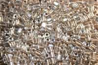 Miyuki Square 4MM Beads 4SB242 ICL Clear/Silver