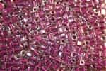 Miyuki Square 4MM Beads 4SB243 ICL Clear/Dark Violet