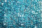 Miyuki Square 4MM Beads 4SB247 ICL Clear/Turquoise