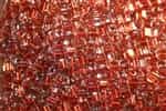 Miyuki Square 4MM Beads 4SB2601 ICL Clear/Dusty Rose