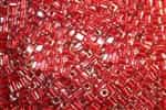 Miyuki Square 4MM Beads 4SB2603 ICL Clear/Rose