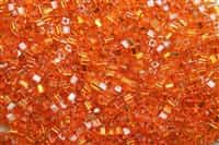 Miyuki Square 4MM Beads 4SB8 TSL Orange