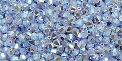 532804ABLUOP2AB - 4mm Swarovski Crystal Air Blue Opal 2 AB Bicone Crystals 25 count