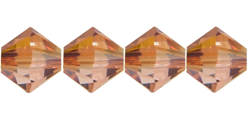 532804CRYMAH - 4mm Swarovski Crystal Mahogany Bicone Crystals 25 count