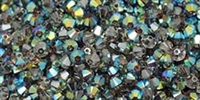 532804 CRYSAAB - 4mm Swarovski Crystal Satin Bicone Crystals 25 count