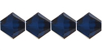 4mm Swarovski Crystal Dark Indigo Bicone Crystals 25 count