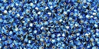 532804PALGRNOP2AB - 4mm Swarovski Crystal Palace Green Opal 2AB Bicone Crystals 25 count