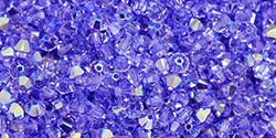 532804PLAVAB - 4mm Swarovski Crystal Provence Lavender AB Bicone Crystals 25 count