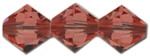 532804RMAG - 4mm Swarovski Crystal Red Magma Bicone Crystals 25 count