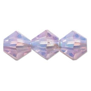 [ 3-2-B-2 ] 532804VIO2AB - 4mm Swarovski Crystal Violet 2 AB Bicone Crystals 25 count