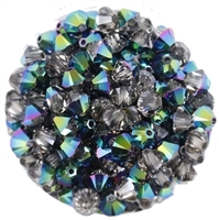 532806CSG - 6mm Swarovski Bicone Crystals - Crystal Scarabaeus Green - 25 count