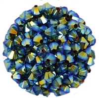 532806JET2AB - 6mm Swarovski Bicone Crystals - Jet 2AB - 25 count