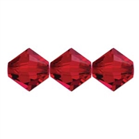 532806SCT - 6mm Swarovski Bicone Crystals - Scarlet - 25 count