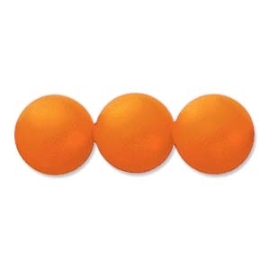 4mm Swarovski Crystal Neon Orange Pearls