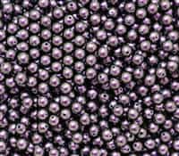 4mm Swarovski Crystal Iridescent Purple Pearls 50 count