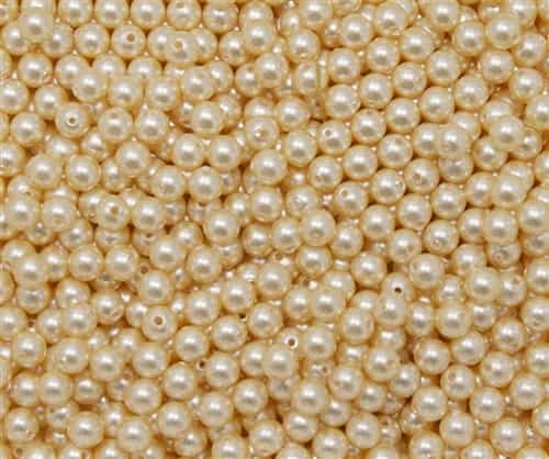 4mm Swarovski Crystal Light Gold Pearls 50 Count