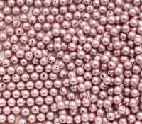 581004PWDROS - 4mm Swarovski Crystal Powder Rose Pearls - 50 count