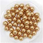 581006BRTGLD - 6mm Swarovski Crystal Bright Gold Pearls - 10 Count