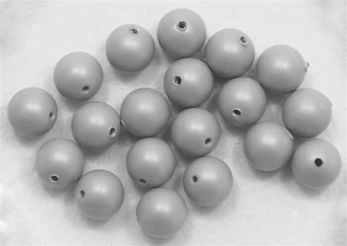 581006PSTLGRY - 6mm Swarovski Crystal  Pearls - 10 Count