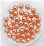 581006ROSPCH - 6mm Swarovski Crystal Rose Peach Pearls - 10 Count