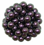 581008IP - 8mm Swarovski Crystal Iridescent Purple Pearls - 1 Count