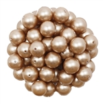 581008PWDALM - 8mm Swarovski Crystal Powder Almond Pearls - 1 Count