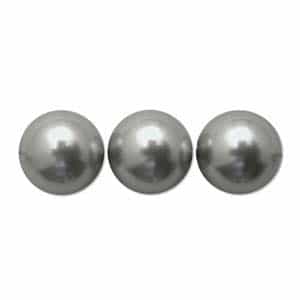 581010LTGRY - 10mm Swarovski Crystal Light Grey Pearls - 1 Count