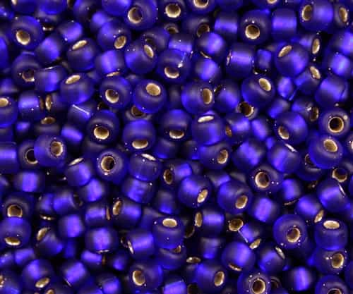 Miyuki 5/0 E Seed Beads 5E151SF TSL MA Cobalt Blue 10 Grams