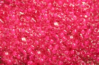 Miyuki 5/0 Triangle Beads 10 Grams 5TR1110 ICL Clear/Fushia