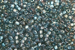 Miyuki 5/0 Triangle Beads 10 Grams 5TR1831 ICL Lt. Blue/Midnight Blue