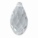 601013LGO - 13x6.5mm Swarovski Crystal Briolette Light Grey Opal - 1 count