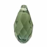 601013PGO - 13x6.5mm Swarovski Crystal Briolette Palace Green Opal - 1 count