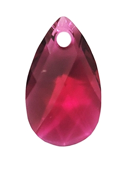 610616RUBY - 16mm Swarovski Crystal Ruby Pear Shaped Pendant - 1 count